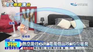 20141216中天新聞 電風扇＋電暖器！ 省電提高暖房效益 [upl. by Amando528]