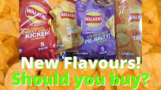 NEW WALKERS CRISPS  FOUR NEW FLAVOURS [upl. by Obocaj351]