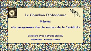 Le programme des 2è Assises de la Druidité [upl. by Yaya]