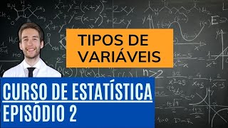 TIPOS DE VARIÁVEIS ESTATÍSTICA  MUITO FÁCIL [upl. by Barbarese]