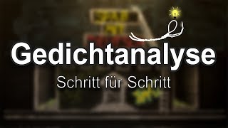 Gedichtanalyse  Schritt für Schritt [upl. by Derrek]