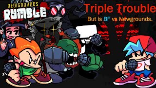 Newgrounds Rumble  Triple Trouble but is BF vs Newgrounds characters  FNF Covers [upl. by Engedi]