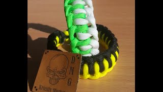 Einfach und Schön Paracord Armband zwei farbig im Single Genoese [upl. by Garnett]