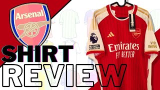 UNBOXING THE NEW 202324 ARSENAL HOME SHIRT [upl. by Joslyn891]