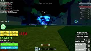 UPDATE 20 Blox Fruits  TTK True Triple Katana Combo with Godhuman New Update [upl. by Elesig]