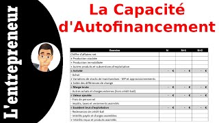 Comprendre et calculer la capacité dautofinancement sur Excel [upl. by Ahsimet]