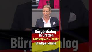 Alice Weidel kommt zum Bürgerdialog nach Bretten am 322024 [upl. by Sletten]