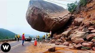 Tragic Moments Most Shocking Rockfalls amp Landslides Filmed Seconds Before Disaster Obsession [upl. by Chancelor122]