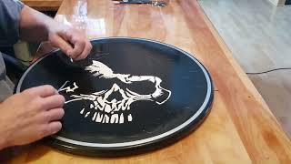 Stencil Painting with Oramask [upl. by Selena399]