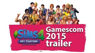 The Sims 4 Get Together expansion trailer  Gamescom 2015 [upl. by Attelocin]