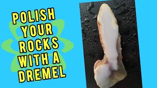 How to Polish Rocks With a Dremel Rotary Tool part 3 of 3 [upl. by Assirt]