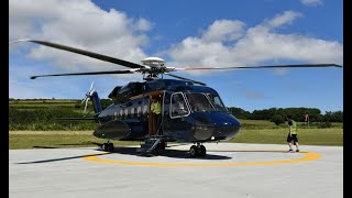 Starspeed S92A  Flight from Penzance Heliport PZE to Tresco Scilly Islands TSO UK [upl. by Marnie96]