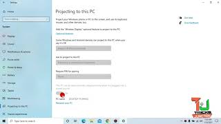 FIX Projecting To This PC Option Not Working On Windows 10  Wireless Display FIX [upl. by Korns]