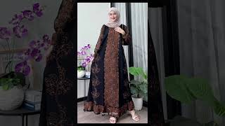 model batik gamis modern dn mewah terbaru 2024 [upl. by Anelaj]