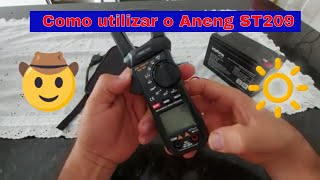 Como utilizar o alicate amperímetro Aneng ST209 [upl. by Mazman]