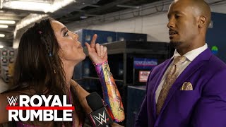 Chelsea Green throws Byron Saxton for a loop 2024 Royal Rumble exclusive [upl. by Plossl]