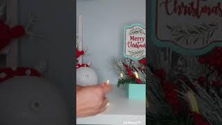 Como hacer una esfera de navidad con luz 🎄💡 [upl. by Hescock]