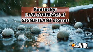 Coverage of Kentucky Severe Storms KYWX WX Kentucky kentuckyweather [upl. by Peonir]