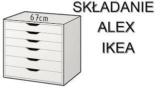 Składanie komody ALEX IKEA [upl. by Ganley942]