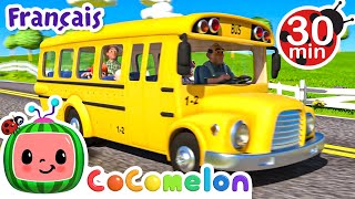 Les roues de l’autobus   CoComelon en Français  Chansons pour bébés [upl. by Atsyrt111]