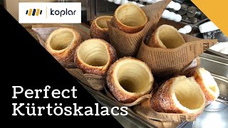 Perfect kürtöskalacs chimney cakes made by Koplar [upl. by Ecirtap]