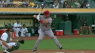 ALBERT PUJOLS Slow Motion Home Run Baseball Swing Hitting Mechanics Instructions [upl. by Letsou95]