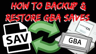 2021 How to Backup  Restore Gameboy Advance SAV  GBA Files on Nintendo DS using GBA Backup Tool [upl. by Pega]