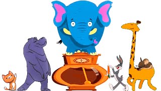 Hickory Dickory Dock  Animals  Nursery Rhymes hickory kidsvideo kids [upl. by Aimehs905]