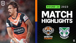 NRL 2023  Wests Tigers v New Zealand Warriors  Match Highlights [upl. by Tallbott]