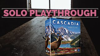 Cascadia  How to Play  Solo Playthrough [upl. by Norud]