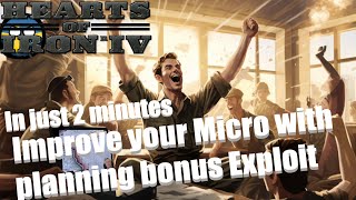 HOI4 Guide  Planning Bonus Exploit will improve your Micro [upl. by Addia489]