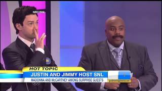 News Today  Justin Timberlake Jimmy Fallon Score Big on Saturday Night Live [upl. by Ennovihs45]