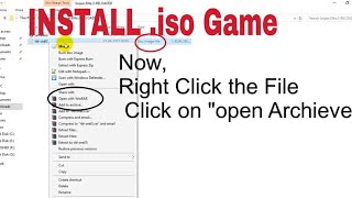 Install iso games Using WinRAR Windows PC [upl. by Swiercz140]