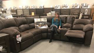 Ashley Vacherie 3 Piece Reclining Sectional  KEY Home [upl. by Lahcear618]