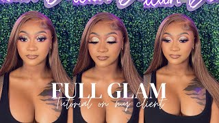 FULL GLAM ft my client [upl. by Helaine586]