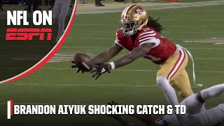 Brandon Aiyuk follows up JAWDROPPING CATCH with a TD for the 49ers 💪  NFL on ESPN [upl. by Oramlub]