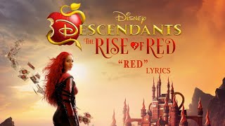 Kylie Cantrall Alex Boniello  Red Lyrics From Descendants The Rise of Red [upl. by Hsetih]