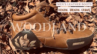 Woodland Men’s Leather Shoes  Unboxing amp Review  Hiking  Treking  Casual Wear Shoes  🤙🏻 [upl. by Anuahsar416]