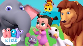 Sonidos de Animales para Niños  canción de animales  HeyKids  Canciones infantiles [upl. by Reaht]