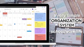 Simple organization system for schoolworklife  Google Keep amp Calendar [upl. by Yllen908]