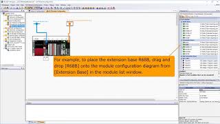 03 of 11 MELSOFT Navigator Creating an iQ R series module configuration diagram Part 1 [upl. by Aztin679]