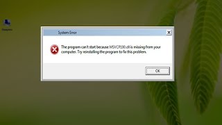 How to Fix MSVCP100dll Missing Error [upl. by Enifesoj]