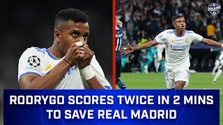 Rodrygo Scores 2 Goals in 2 Minutes to Save Real Madrid vs Manchester City  CBS Sports Golazo [upl. by Murvyn]