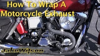 How To Wrap A Motorcycle Exhaust [upl. by Webb19]