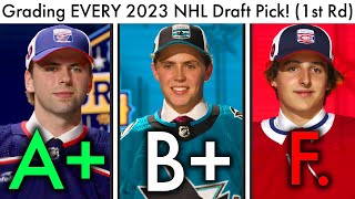 Grading EVERY First Round 2023 NHL Draft Pick Top NHL ProspectsConnor Bedard Blackhawks Rankings [upl. by Saudra]