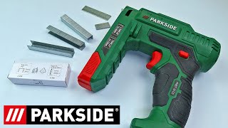 Parkside Electric Stapler amp Nailer PHET 15 C2 Unboxing amp Testing from LIDL [upl. by Thierry]