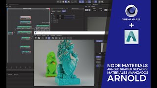 ARNOLD RENDER SHADER NETWORK  NODE MATERIAL  CINEMA 4D TUTORIAL [upl. by Oicnevuj]