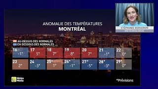 Chute des températures cette semaine tout un contraste pour le Québec [upl. by Leilani492]