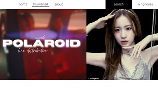 request  WOOAH – Polaroid line distribution [upl. by Anu]