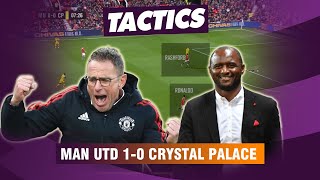 MAN UTD 10 CRYSTAL PALACE  HOW RANGNICK BUILT UP GEGENPRESSING SYSTEM  TACTICAL ANALYSIS 1 [upl. by Ambrogio]